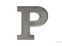 Quip & co 30cm metalen letter p (10x) - afbeelding 1 van  2