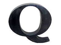 Quip & co 30cm metalen letter q (10x) - afbeelding 1 van  2