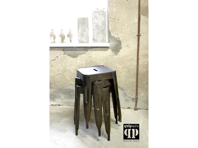 Quip & co 46cm metalen kruk (14x) - afbeelding 1 van  1