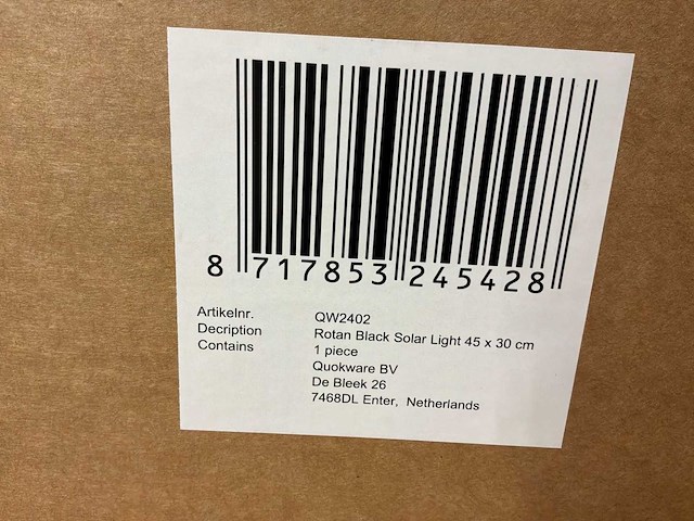 Quokware ovaal rotan buitenverlichting (45x30cm) - afbeelding 4 van  5