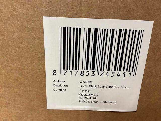 Quokware ovaal rotan buitenverlichting (60x38cm) - afbeelding 5 van  6