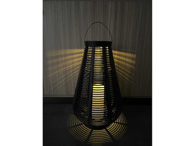 Quokware ovaal rotan buitenverlichting (60x38cm) - afbeelding 2 van  7