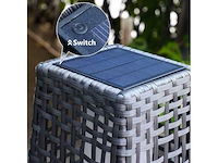 Quokware vierkant rotan buitenverlichting (6ox21cm) - afbeelding 3 van  8