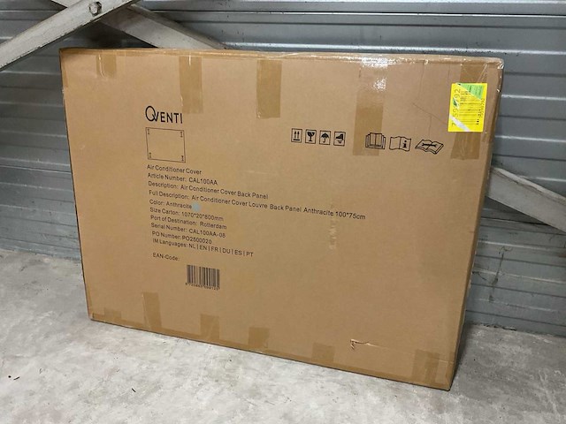 Qventi cal100aa (s) airconditioning cover achterplaat - afbeelding 2 van  3
