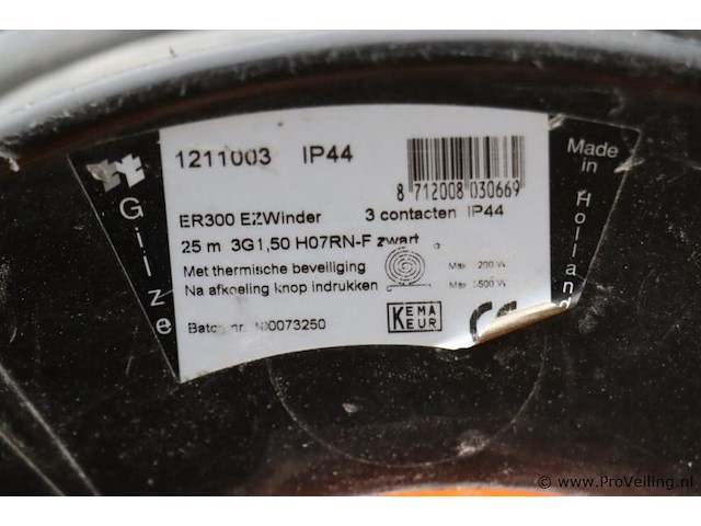 Qwattpro ez winder verlengkabelhaspel er300 1211003 - afbeelding 6 van  6