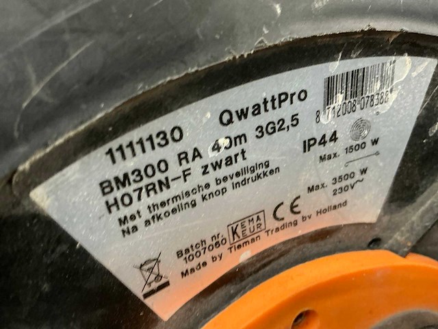 Qwattpro verlengkabelhaspel (2x) - afbeelding 4 van  4