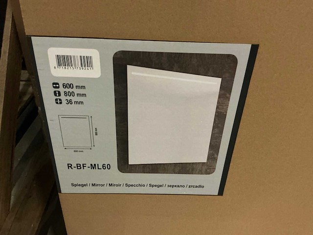 R-bf-ml60 spiegel met led en verwarming (4x) - afbeelding 2 van  2