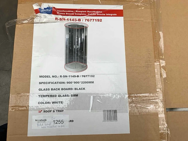 R-sn-1145-b douchecabine bodem en dak (2x) - afbeelding 2 van  7