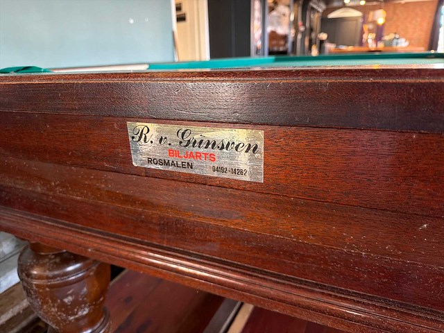 R. van grinsven biljart tafel - afbeelding 5 van  7