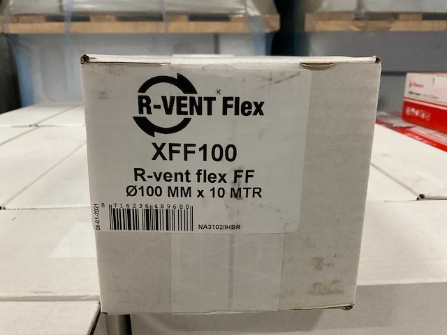 R-vent flex xff100 aluminium luchtslang (35x) - afbeelding 3 van  3