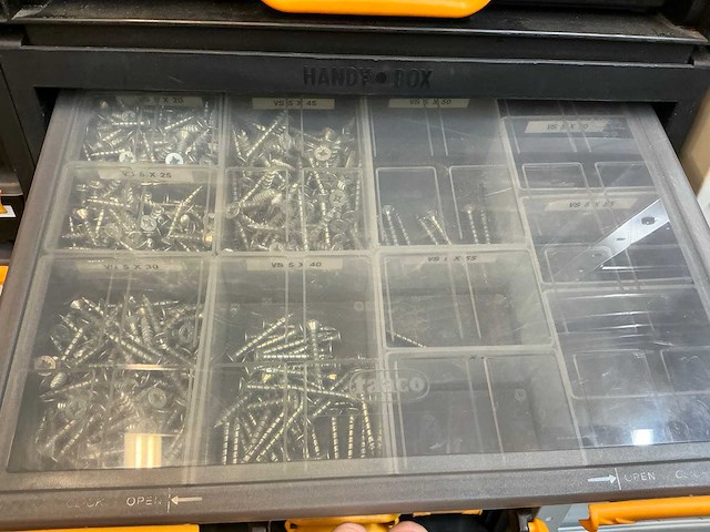 Raaco handybox kast met gevulde assortimentskist (75x) - afbeelding 32 van  39