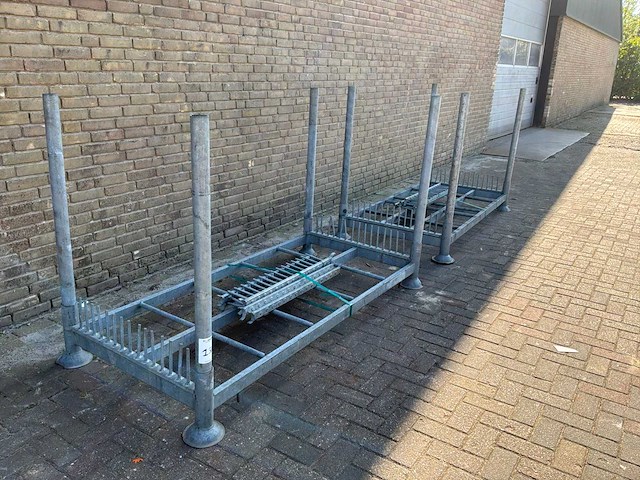 Raampallet gegalvaniseerd met oplatters (2x) - afbeelding 5 van  6