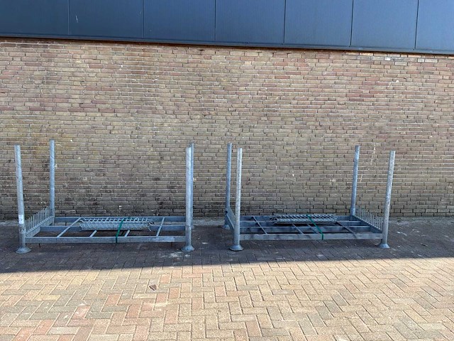Raampallet gegalvaniseerd met oplatters (2x) - afbeelding 3 van  6
