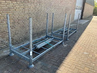 Raampallet gegalvaniseerd met oplatters (2x) - afbeelding 5 van  6