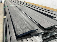 Rabat zwart met halfhout verbinding 490x13,6x1,8 cm (47x) - afbeelding 4 van  8