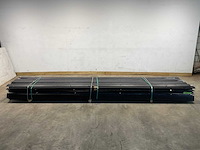 Rabat zwart met halfhout verbinding 490x13,6x1,8 cm (50x) - afbeelding 2 van  8
