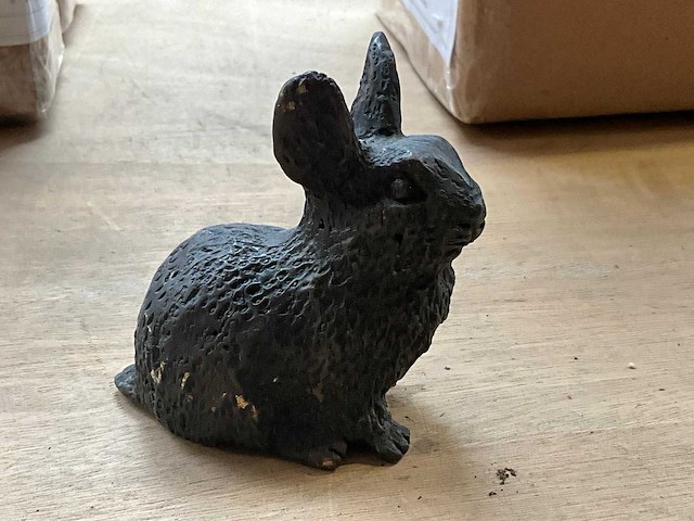Rabbit decoratief beeld (2x) - afbeelding 1 van  3