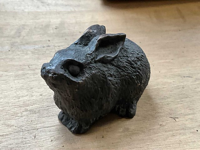 Rabbit decoratief beeld (2x) - afbeelding 2 van  3