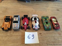 Raceauto's 6stuks - afbeelding 1 van  3