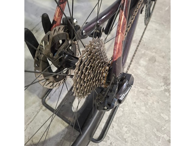 Racefiets, cannondale, systemsix, acid red, carbon ultegra - afbeelding 4 van  14