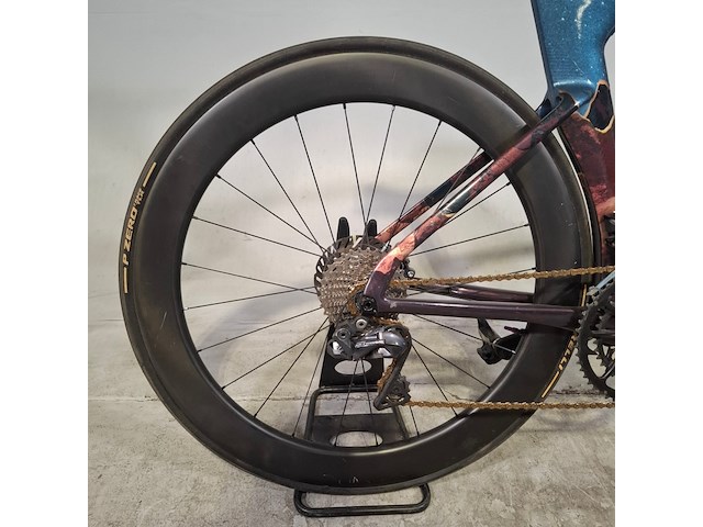 Racefiets, cannondale, systemsix, acid red, carbon ultegra - afbeelding 5 van  14