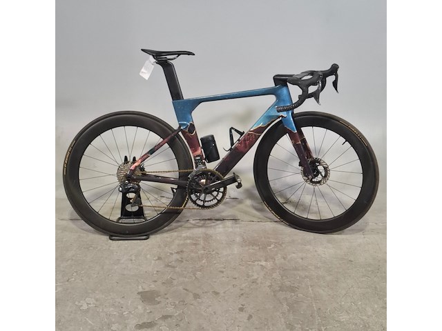 Racefiets, cannondale, systemsix, acid red, carbon ultegra - afbeelding 1 van  14