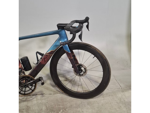 Racefiets, cannondale, systemsix, acid red, carbon ultegra - afbeelding 8 van  14