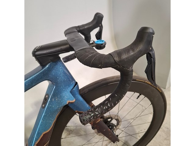Racefiets, cannondale, systemsix, acid red, carbon ultegra - afbeelding 9 van  14