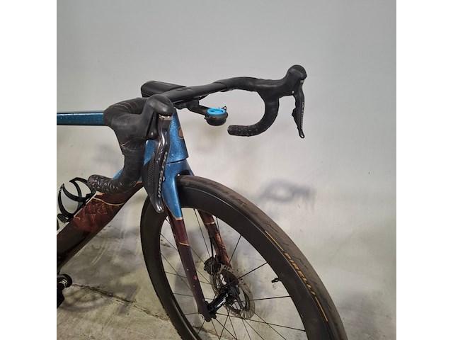 Racefiets, cannondale, systemsix, acid red, carbon ultegra - afbeelding 10 van  14