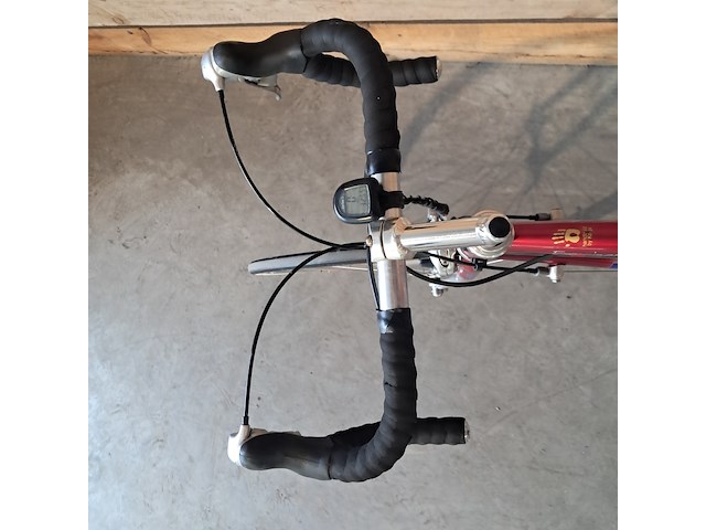 Racefiets, koga, exerciser, rood / zilver - afbeelding 2 van  16