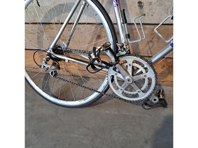 Racefiets, koga, exerciser, rood / zilver - afbeelding 4 van  16