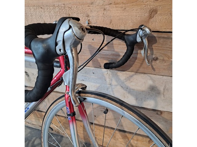 Racefiets, koga, exerciser, rood / zilver - afbeelding 7 van  16