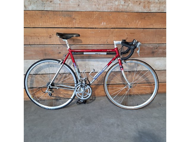 Racefiets, koga, exerciser, rood / zilver - afbeelding 1 van  16