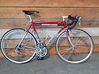 Racefiets, koga, exerciser, rood / zilver