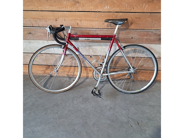 Racefiets, koga, exerciser, rood / zilver - afbeelding 9 van  16