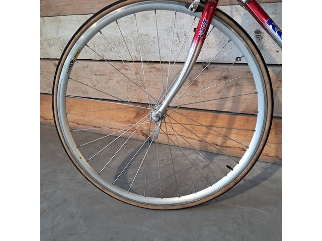 Racefiets, koga, exerciser, rood / zilver - afbeelding 10 van  16
