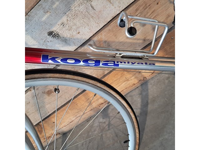 Racefiets, koga, exerciser, rood / zilver - afbeelding 14 van  16