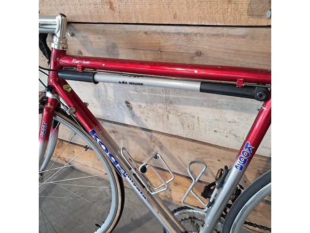 Racefiets, koga, exerciser, rood / zilver - afbeelding 15 van  16