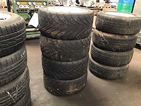 Racing wheels velgen met banden (4x)
