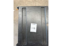 Rack insert 2u black 19" racking equipment (5x) - afbeelding 2 van  2