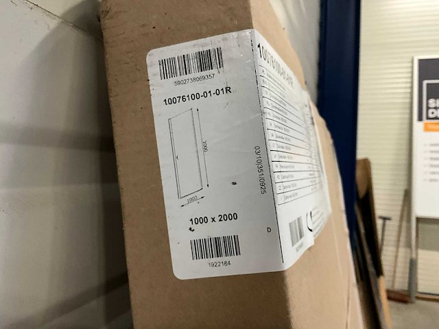 Radaway 10076100-01-01r nes 8 douchedeur rechts - afbeelding 4 van  4