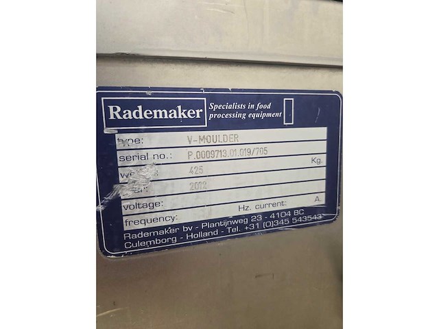 Rademaker - 2012 - croissant machine - afbeelding 29 van  37