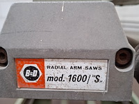 Radiaalzaag dewalt, 1600/s, bouwjaar 1989 - afbeelding 7 van  10