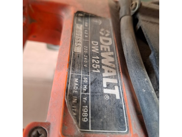 Radiaalzaag dewalt, dw 1251, bouwjaar 1989 - afbeelding 5 van  9