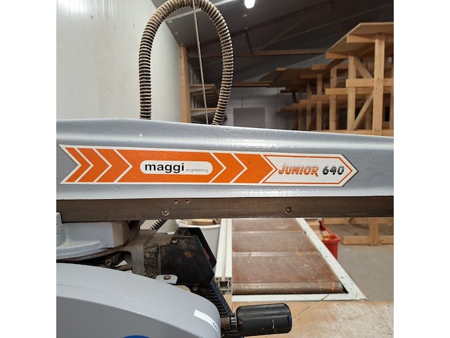 Radiaalzaagmachine met aan en afvoerbaan, maggi, junior 640, 2002 - afbeelding 33 van  34