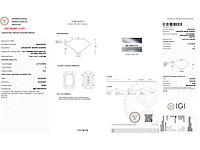 Radiant geslepen diamant 6.19 carat gecertificeerd - afbeelding 4 van  4