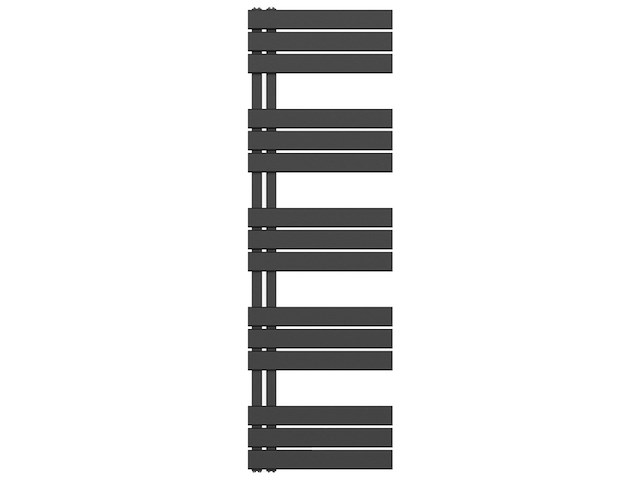 Radiator 160x50 cm, belrad, bucz1600500, mat zwart - afbeelding 1 van  4