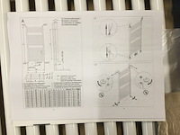 Radiator elektrisch 117,4 x 59 cm, hsk, wit - afbeelding 2 van  3