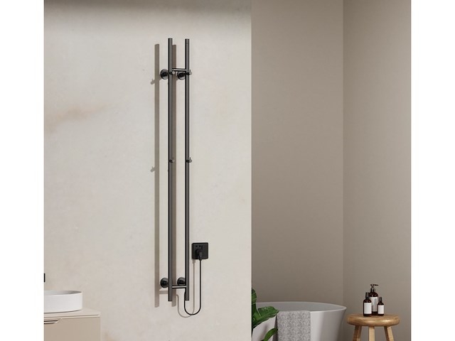 Radiator staafmodel badkamer, belrad, gynmetal - afbeelding 1 van  2
