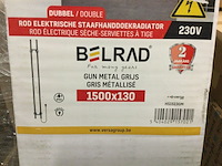 Radiator staafmodel badkamer, belrad, gynmetal - afbeelding 2 van  2